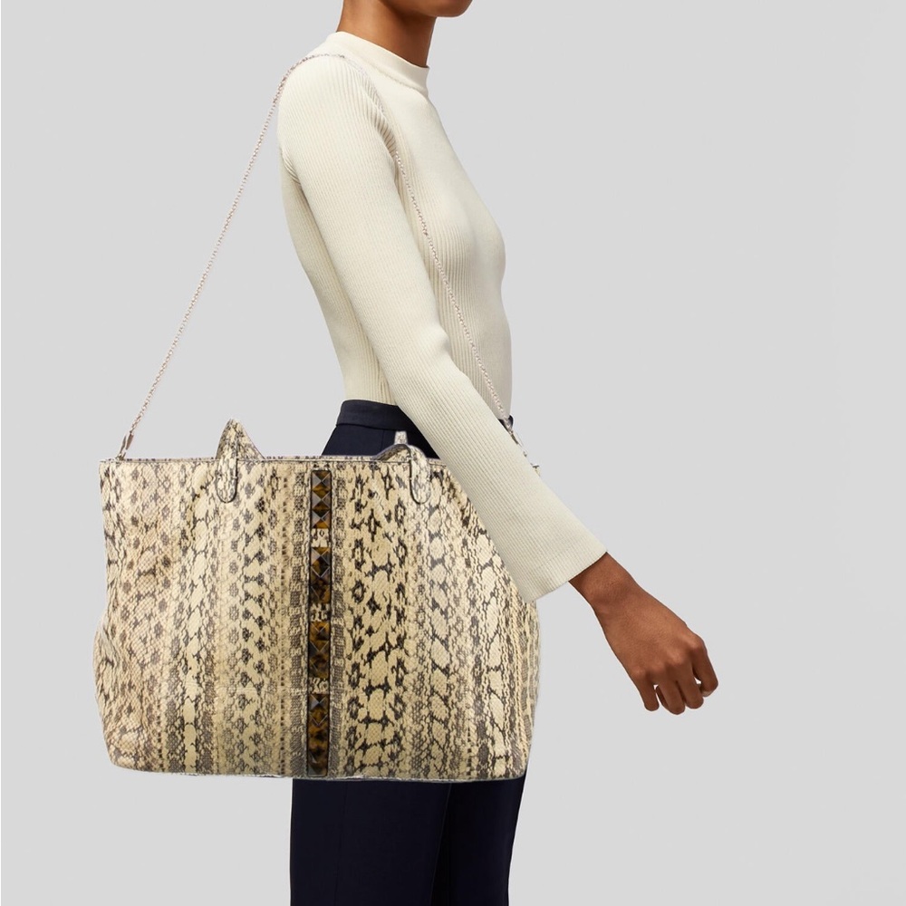 Valentino Exotic Snakeskin Real Python Rockstud T… - image 6